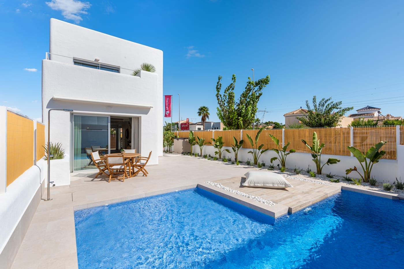 Nieuwbouw villa ibiza stijl kopen spanje
